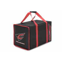 Szállítótáska két fiókkal RC-autó tartozékok vagy kiegészítők szállítására. A fiók mérete 30 x 48 x 15 cm, a táska mérete 54 x 34 x 33 cm. A fiókok műanyag kartonból, a fiókok fogantyúi pedig műanyagból készültek. Minden fiókot a kartoncsomagolásba helyeznek, ami megakadályozza a kiszóródást.