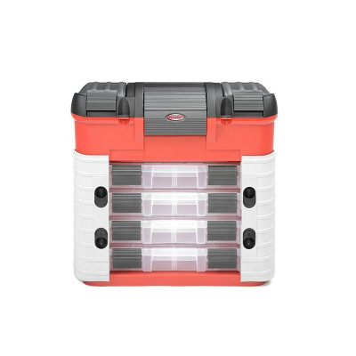 Přepravní plastový kufr Pit Car se 4 šuplíky a pěnovou. vložkou