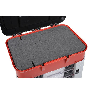 Přepravní plastový kufr Pit Car se 4 šuplíky a pěnovou. vložkou