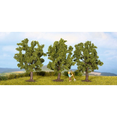 Ovocné stromy, zelené, 3ks, 8cm  NO25110