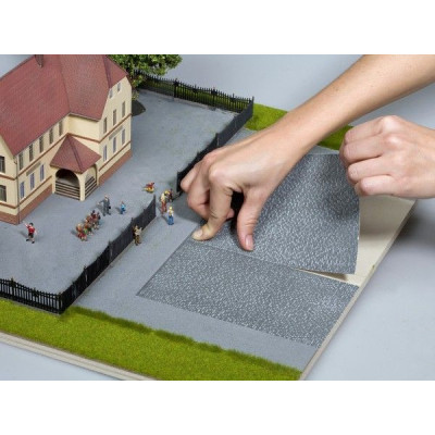 Dlažba hnedá + okraje 20 x 11 cm  NO56202