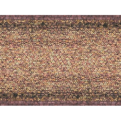 3D kartónová doska, žlté multifarebné tehly 25 x 12,5 cm / ks  NO56605