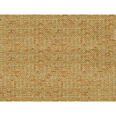 3D kartónová doska, žlté multifarebné tehly 25 x 12,5 cm / ks  NO56613