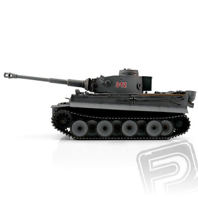 TORRO tank 1/16 RC Tiger I Early Vers. šedý - infra