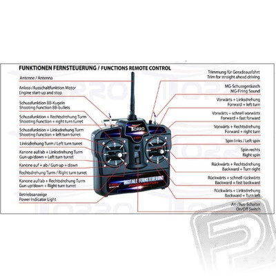 TORRO tank PRO 1/16 RC Sturmtiger kamufláž - infra