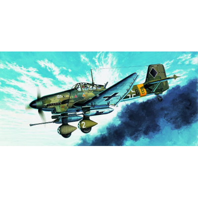 Model Kit letadlo 12450 - JU-87G STUKA "TANK BUSTER" (1:72)