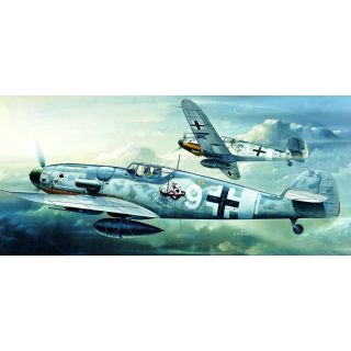 Model Kit letadlo 12467 - MESSERSCHMITT BF109G-6 (1:72)