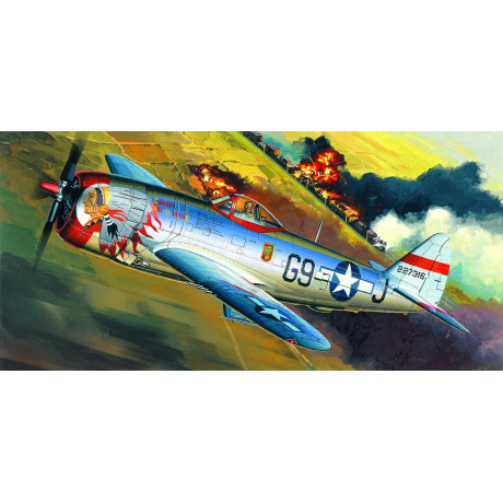Model Kit letadlo 12491 - P-47D "BUBBLE-TOP" (1:72)