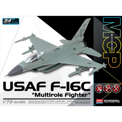 Model Kit letadlo 12541 - USAF F-16C "Multirole Fighter" MCP (1:72)