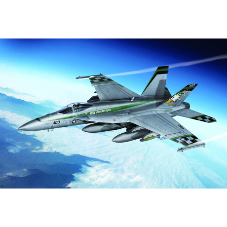 Model Kit letadlo 12565 - USN F/A-18E "VFA-195 Chippy Ho" (1:72)