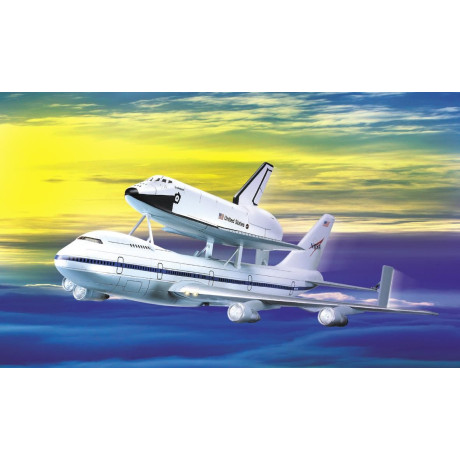 Model Kit vesmír 12708 - 1/288 SHUTTLE & 747 CARRIER (1:288)