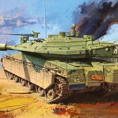 Model Kit tank 13227 - MERKAVA MK.IV LIC (1:35)