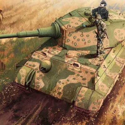 Model Kit tank 13229 - GERMAN KINGTIGER "LAST PRODUCTION" (1:35)