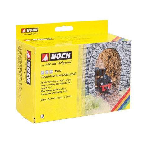 Vnútorné steny tunela kamenité, rovné 2x 9,5 cm  NO58032