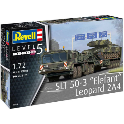 Plastic Modelkit military 03311 - SLT 50-3 "Elefant" + Leopard 2A4 (1:72)
