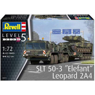 Plastic Modelkit military 03311 - SLT 50-3 "Elefant" + Leopard 2A4 (1:72)