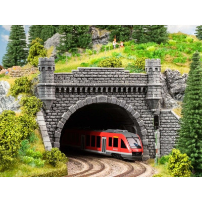 Dvojkoľajný tunelový portál, 21,5 x 17,5 cm  NO58271