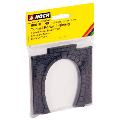 Tunelový portál 1-koľajný 2 ks, 11 x 11 cm  NO60010