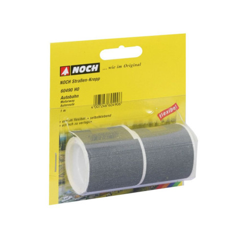 Diaľnica šedá 7,4 cm široká - sada 2 role  NO60490