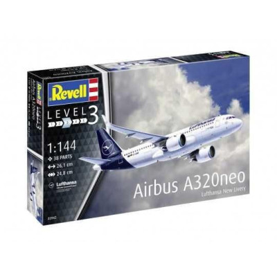 Plastic ModelKit letadlo 03942 - Airbus A320 Neo Lufthansa "New Livery" (1:144)