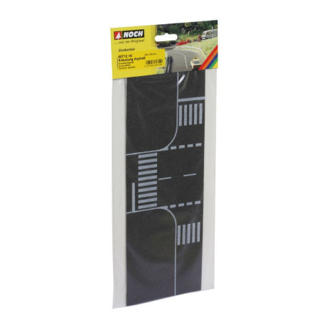 Križovatka, čierny asfalt 22 x 22cm  NO60712