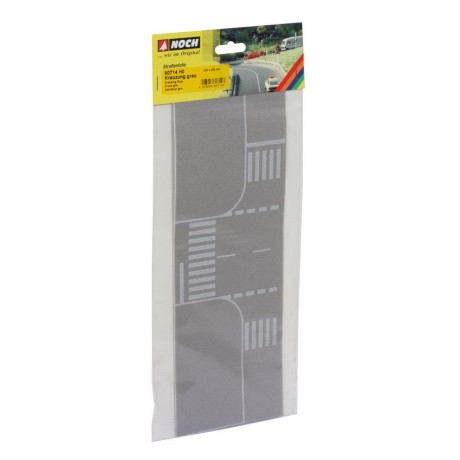 Križovatka, šedý asfalt 22 x 22cm  NO60714