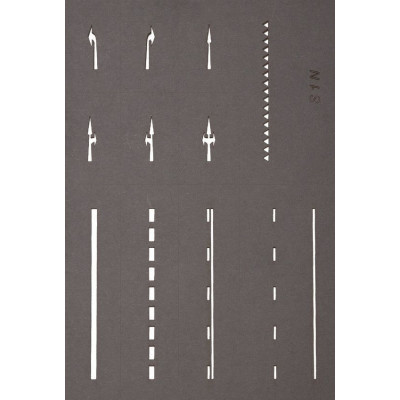 Štartovacia sada cestný farbič (popisovač), biela  NO60740