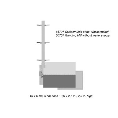 Vodný mlyn 10 x 6 x 6 cm  NO66707
