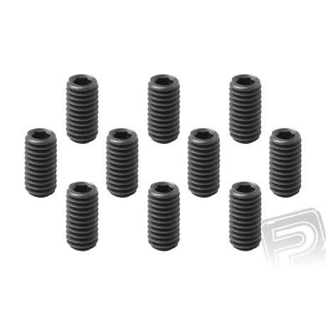Stavěcí imbusový šroub M3x6mm, 10 ks.