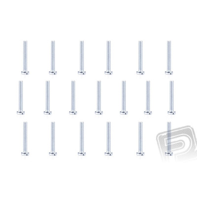 Ocelový šroub s válcovou hlavou M3x20mm, 1000 ks