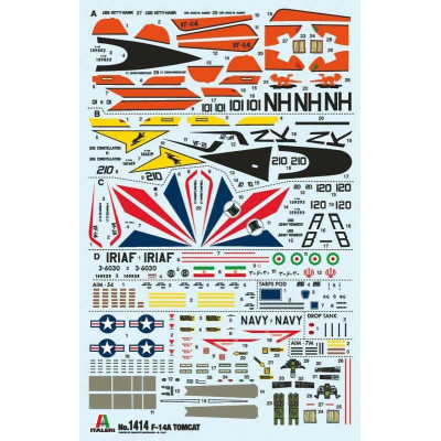 Model Kit letadlo 1414 - F-14A Tomcat (1:72)