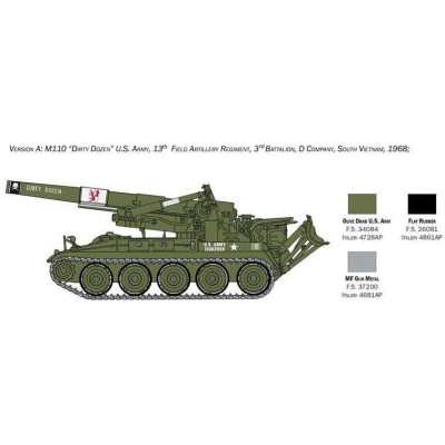 Model Kit tank 6574 - M110 (1:35)