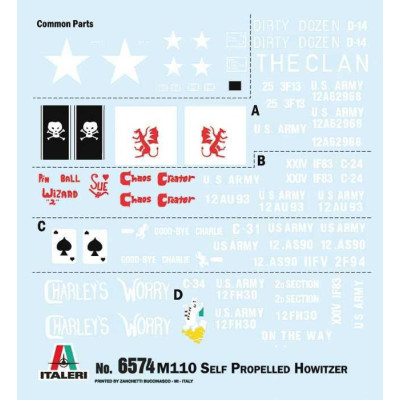 Model Kit tank 6574 - M110 (1:35)