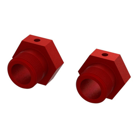 Arrma unašeč kola Hex 24mm, červený (2)