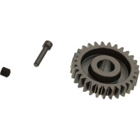 Arrma 29T acél fogaskerék, M1 modul 8mm-es tengelyen, M4x4mm állítócsavar, M4 csiga. 1:7 Infraction Street Bash és Limitless Speed Bash RC modellekhez használható.