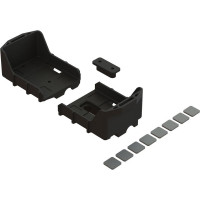 Pótalkatrész RC autó modellekhez Arrma Kraton, Outcast 1:5 8S: akkumulátor tartó balra.