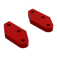 Pótalkatrész RC autó modellekhez Arrma Kraton, outcast: kormánylap A, alumínium, piros (2 db)