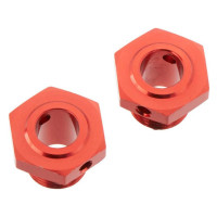 Pótalkatrész Arrma 3S és 6S BLX RC autó modellekhez: kerékagy 17mm/13.6mm alumínium piros (2 db).