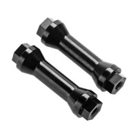 Pótalkatrész RC autó modellekhez Arrma BLX 1:8 4WD: szárnyoszlop alumínium fekete (2db).