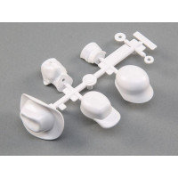 Pótalkatrész RC autó modellekhez Axial SCX10 III Jeep JLU, UMG10: vezetőfej, sapka, sapka.