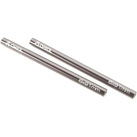 Axial závitová trubička 6x91mm hliník šedá (2)