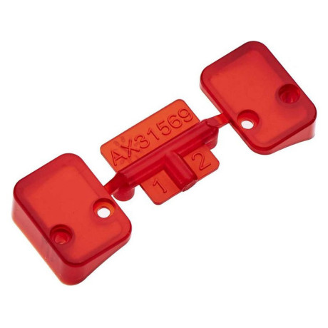 Axial krytky koncových světel červené