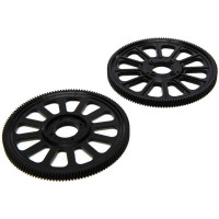 Pótalkatrész - fő fogaskerék (fekete) spirális fogaskerékkel RC modellhelikopterhez Blade 270 Fusion, 450X, 330X, 360CFX, 270CFX, 360 Fusion, 330S.