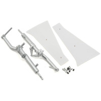 Pótalkatrész RC modell repülőgéphez E-flite P-51D Mustang 1.2m SAFE: futómű merevítőkkel, ajtók.