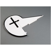 Pótalkatrész RC repülőgép modellhez Hangar 9 Fokker D.VII 2.2m: kormánylapát.