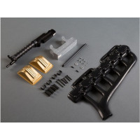 Pótalkatrész RC repülőgép modellhez Hangar 9 Fokker D.VII 2.2m: motor, fegyverek, pilótafülke.