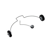 Tartalék futómű a Duet repülőgép RC modelljéhez.