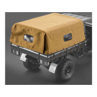 A Killerbody 1/10 Toyota Land Cruiser 70 vászontetőt kínál a Traxxas TRX-4 alvázhoz. A tető textilből készült, homokbarna színben.