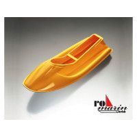 Pótalkatrész - hajótest a ROMARIN Sea-Jet RC hajómodellhez. A hajótest ragasztott és a lyukak CNC marással készültek. Formázott ragasztott sárga műanyag hajótest. Alkalmas pótalkatrészként a Robbe Sea-Jethez.