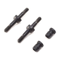 Pótalkatrész Losi Mini-T 2.0 RC autó modellekhez: lengéscsillapító tartó offset, betétekkel.